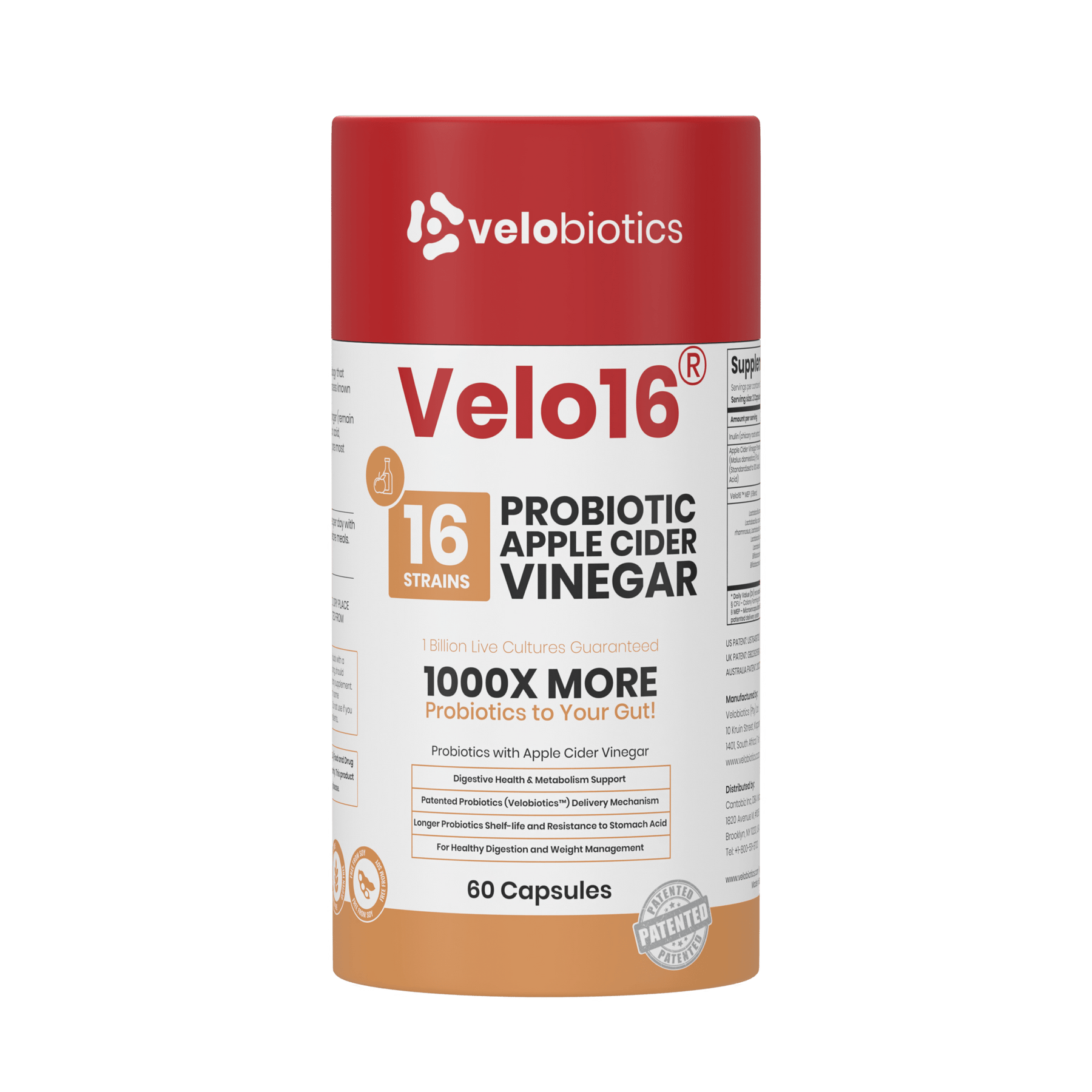 Velo16 Probiotics Apple Cider - Velobiotics