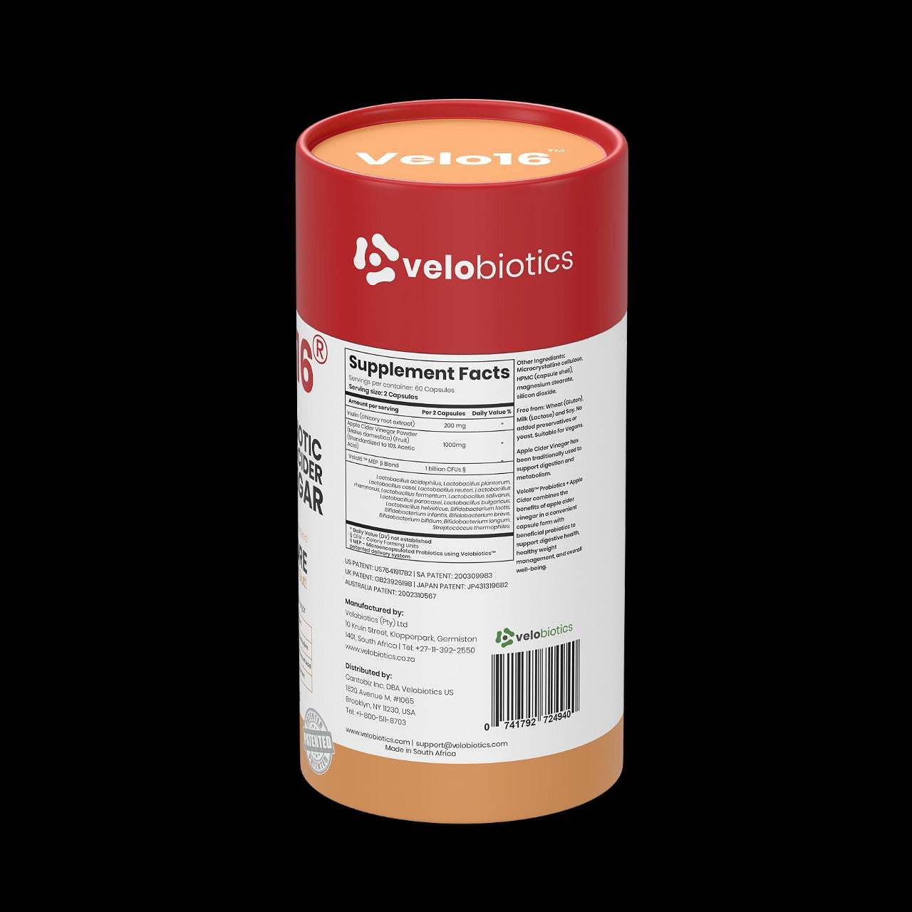 Velo16 Probiotics Apple Cider - Velobiotics