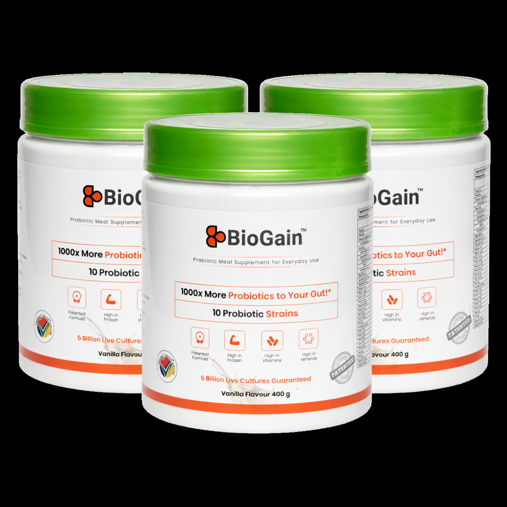 BioGain™ Probiotics Meal 400g container for recovery nutrition and gut health support
