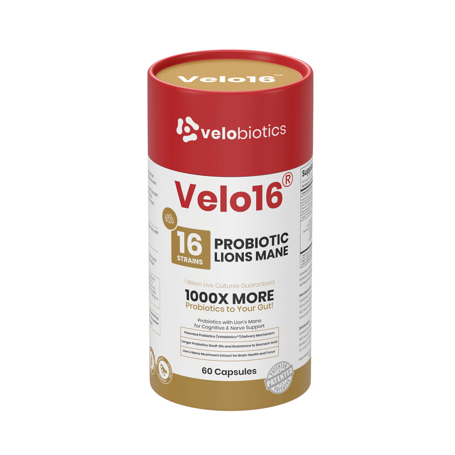 Velo16 Probiotics Lion's Mane - Velobiotics