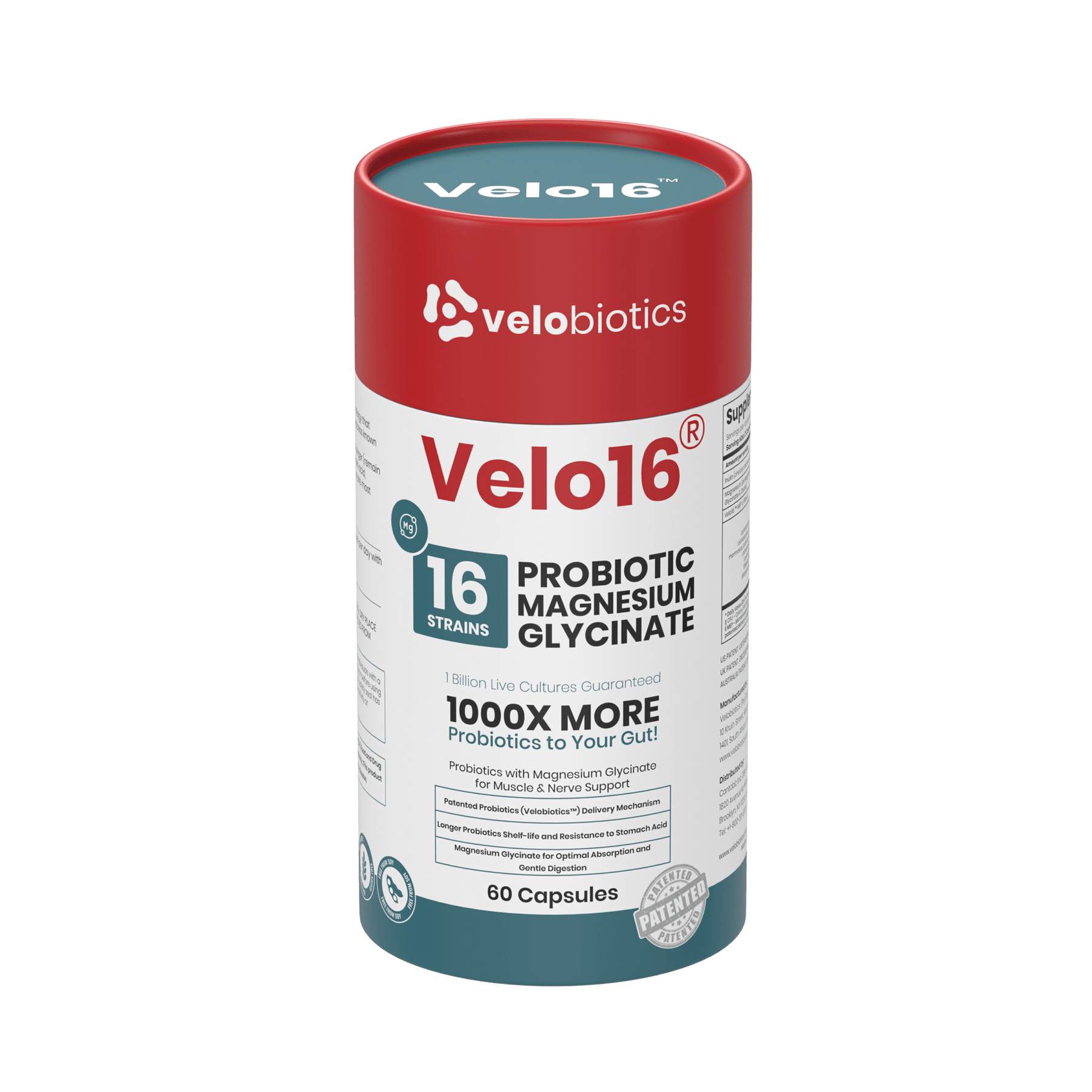 Velo16 Probiotics Magnesium Glycinate - Velobiotics
