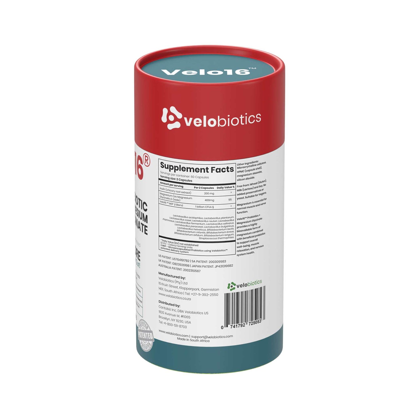 Velo16 Probiotics Magnesium Glycinate - Velobiotics