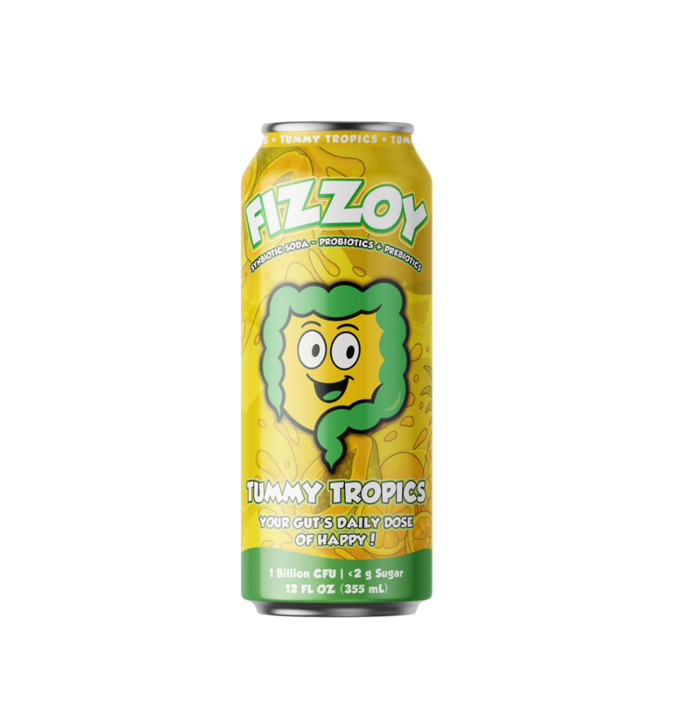 Fizzoy Tummy Tropics 355 ml can