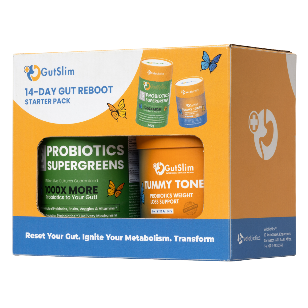 14-Day Gut-Reboot starter pack with probiotics supergreens and tummy toner for gut health and metabolism boost