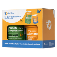 14-Day Gut-Reboot starter pack with probiotics supergreens and tummy toner for gut health and metabolism boost