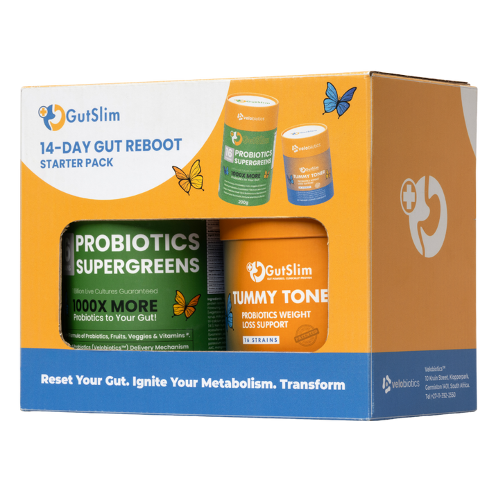 14-Day Gut-Reboot starter pack with probiotics supergreens and tummy toner for gut health and metabolism boost