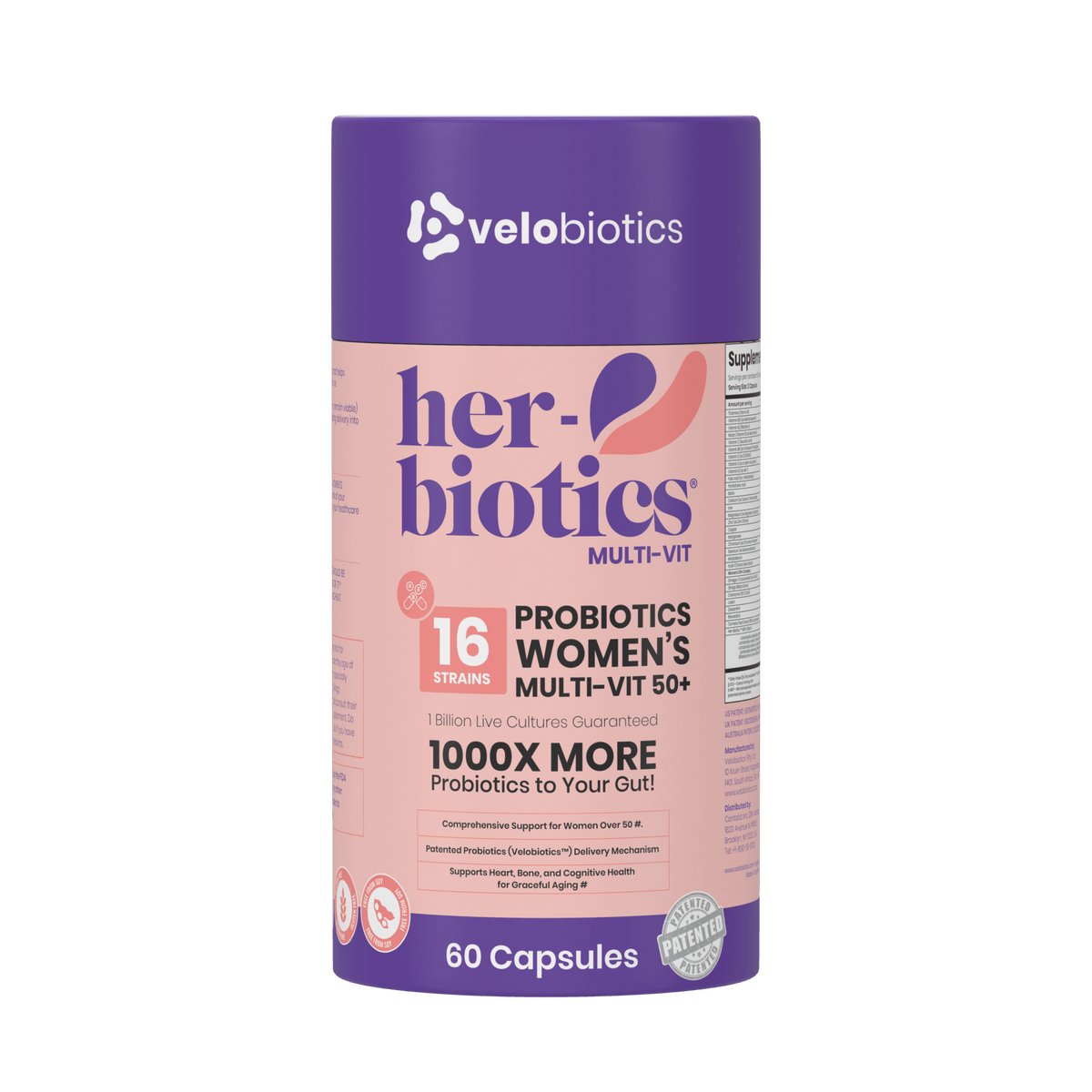 Her-Biotics Probiotics Ageless Multivitamin 50+ — image 1