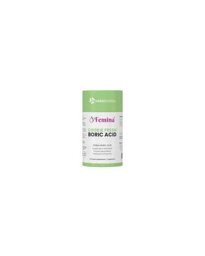 Femina COOKIE FRESH Boric Acid ONLY Suppositories - Velobiotics