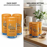 GutSlim Probiotics GLP-1 Booster supplement with natural ingredients supporting gut health and metabolism