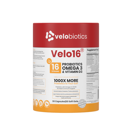 Velo16 Probiotics Omega 3 + Vit D3 - Velobiotics