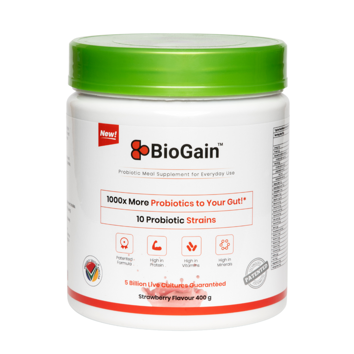 BioGain™ - Probiotics Meal 400g supplement for recovery and gut health.