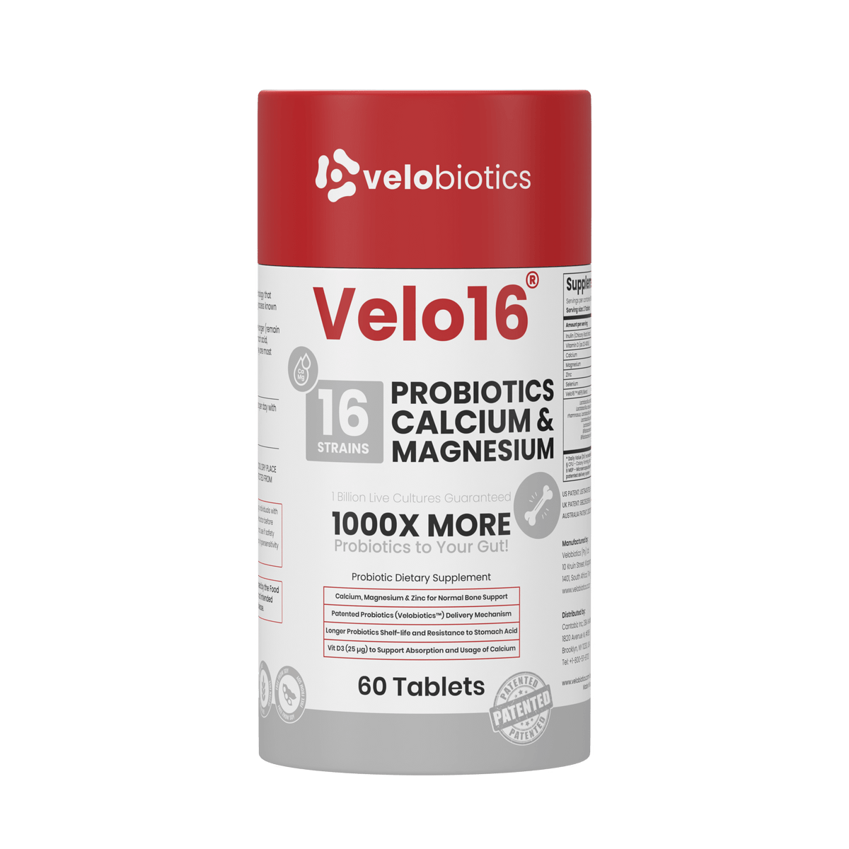Velo16 Probiotics Calcium & Magnesium — image 1