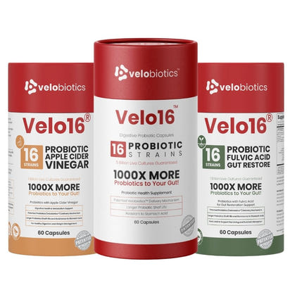 Gut Reset & Bloat Control Pack with probiotics, fulvic acid, and apple cider vinegar for digestive health and bloating relief