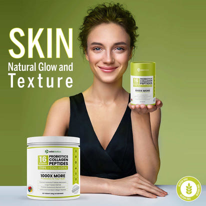 Probiotics Collagen Peptides for radiant skin and wellness.