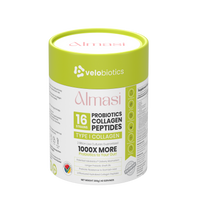 Velo16 Probiotic Digestive Capsules Almasi Collagen Peptides Powder for gut health and glowing skin