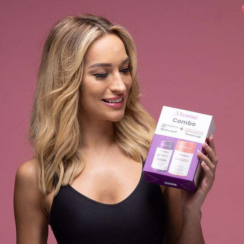 Femina COMBO Care intimate health probiotic capsules and suppositories for relief and wellness