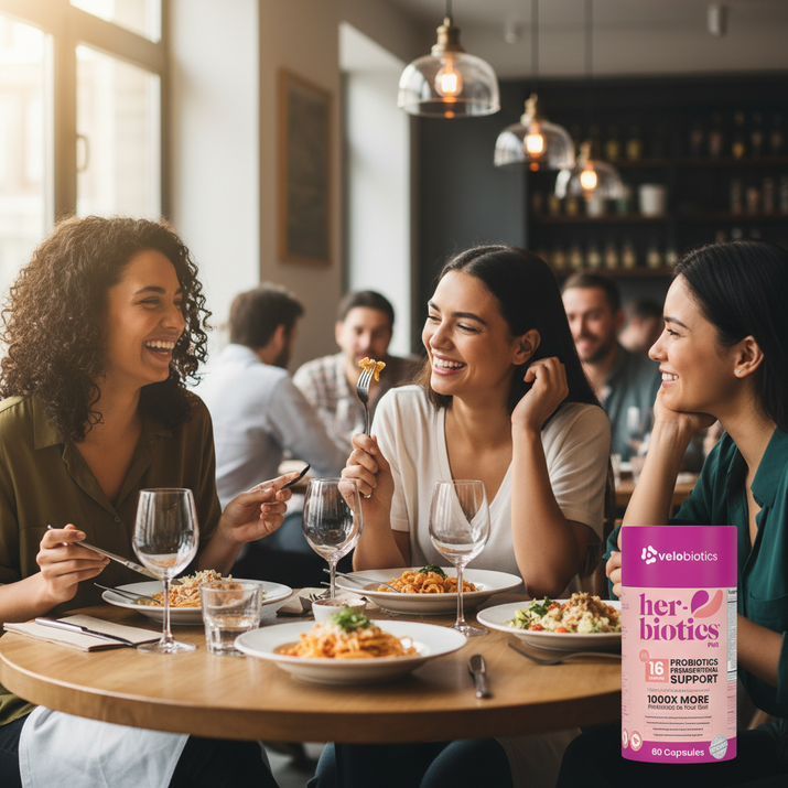 Her-Biotics PMS Support probiotic supplement for hormonal balance and PMS symptom relief